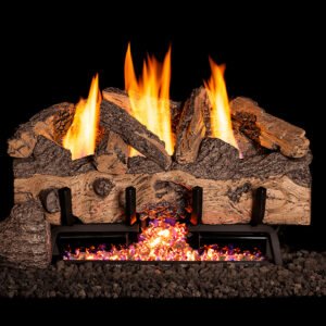 Peterson Real Fyre 18" Vent Free Charred Gnarled Split Logset