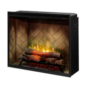 Dimplex 36" Revillusion Portrait Built-In Electric Firebox with Herringbone Panels