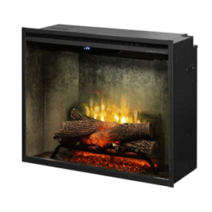 Dimplex 30" Revillusion Built-In Electric Firebox with Weathered Concrete Panels