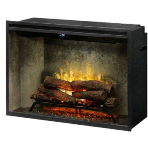 Dimplex 36" Revillusion Built-In Electric Firebox with Weathered Concrete Panels