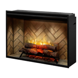 Dimplex 42" Revillusion Built-In Electric Firebox with Herringbone Panels
