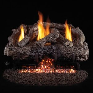 Peterson Real Fyre 18" Vent Free Charred Frontier Oak Logset
